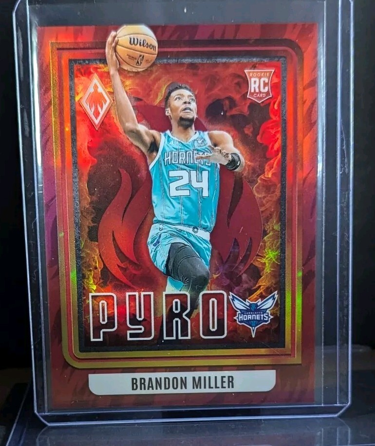 2023-24 Panini NBA Phoenix Brandon Miller RC Pyro Red # 49/125