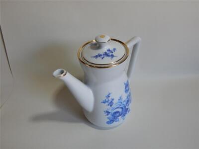 Vintage Apilco bistro cafe shabby chic well loved Coffee pot 20cm tall
