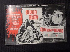 1966 Queen of Blood / Blood Bath Presbook 11x17 VG/FN 12p John Saxon
