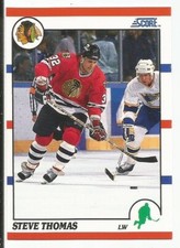 STEVE THOMAS 1990-91 SCORE CARD NEAR MINT+ CONDITION