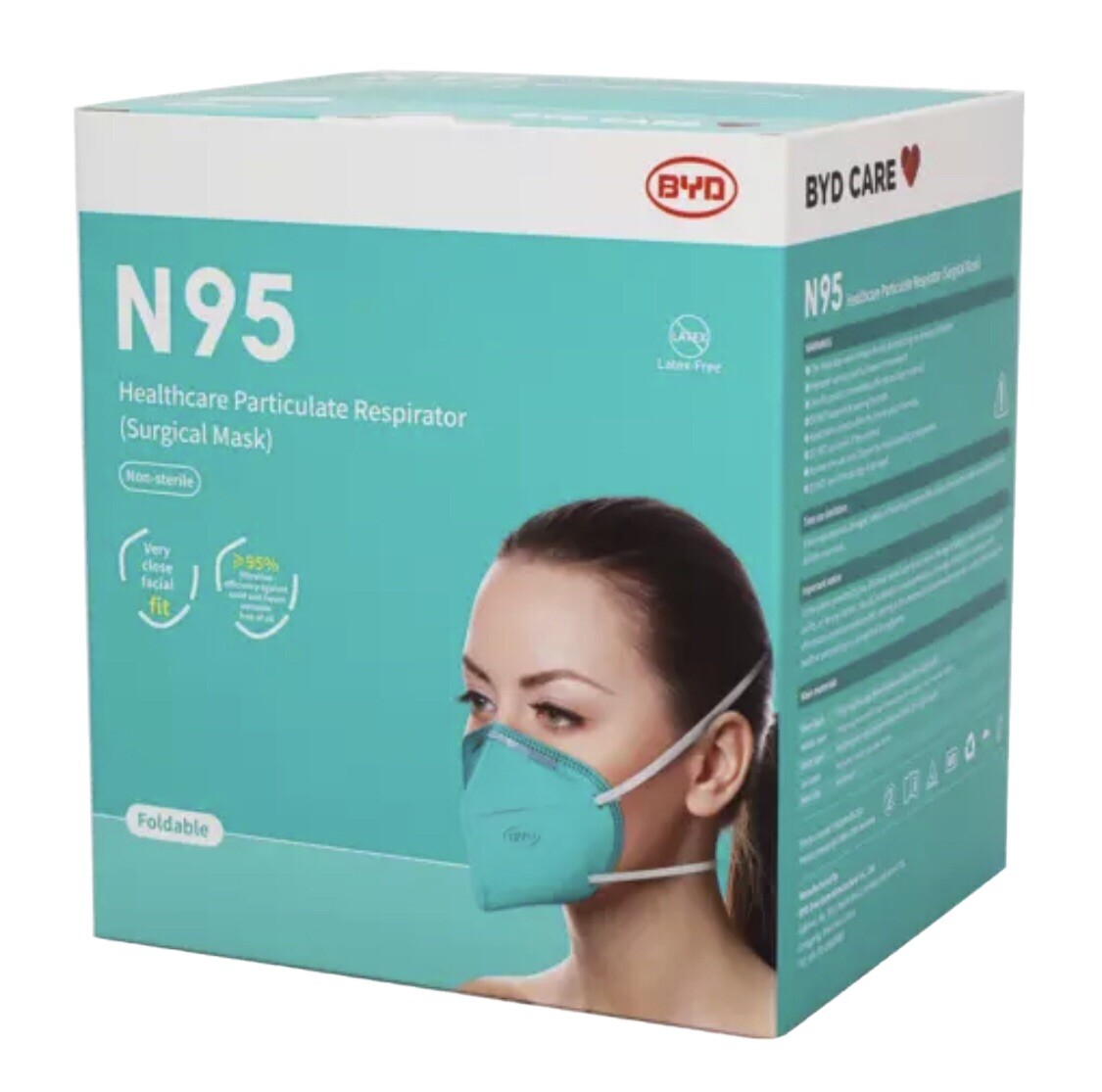 Box of 20 BYD 95 Respirator Mask (N ninety-five) | eBay