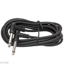 10 ft foot Right angle 90 degree 1/4 guitar to effects pedal patch cable cord