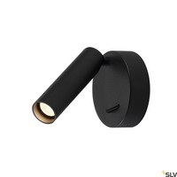 Schwarz Moderne Wandleuchte Leuchter 3000K 55Lm 1X7,5W/Led IP20 40° 9X12,5 [Cm]