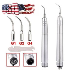 Dental Ultrasonic Air Perio Scaler Handpiece Hygienist 2/ 4Holes with 3 Tips