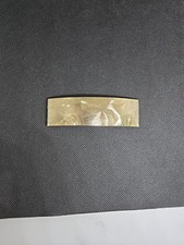 Vintage Goody Gold Tone Textured Large Hair Clip Barrette with Hinge Latch USA