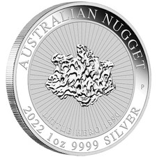 Perth Mint Little Hero Nugget 2022 1oz Silver Bullion Coin in Capsule