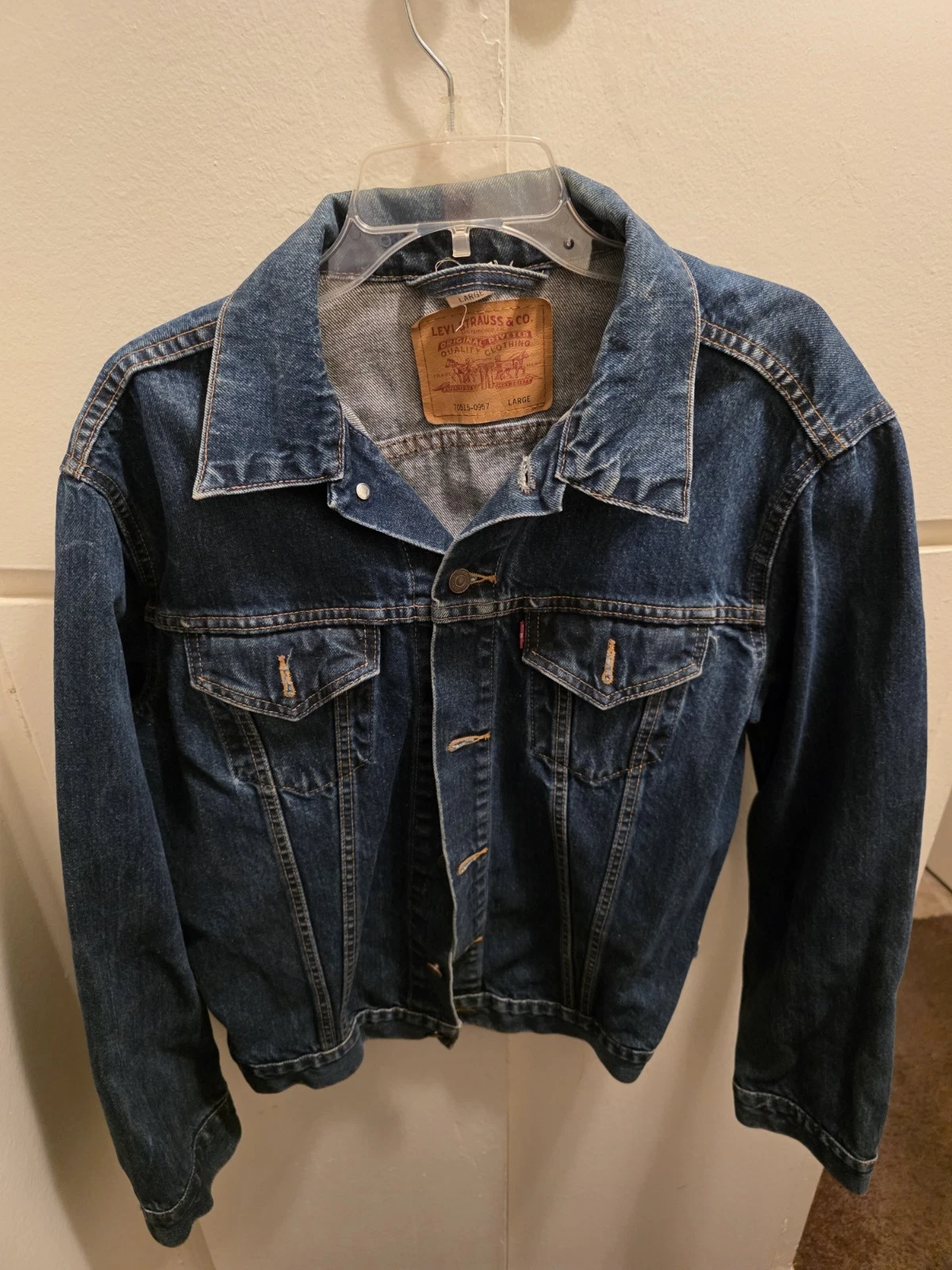 vintage levis denim jacket sz large men