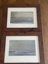 Judith Krieger “Late On The Day” Watercolor Lot Of 2  7 1/2 X 4 1/2”