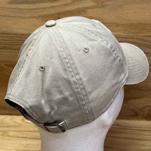Los Angeles Dodgers Hat Beige Distressed ‘47 Brand Embroidered Strapback MLB Cap - Picture 4 of 10