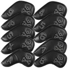Golf Iron Head Cover Golf Skull Head Cover Golf Club Scratch Resistant 10 Pack — photo 1