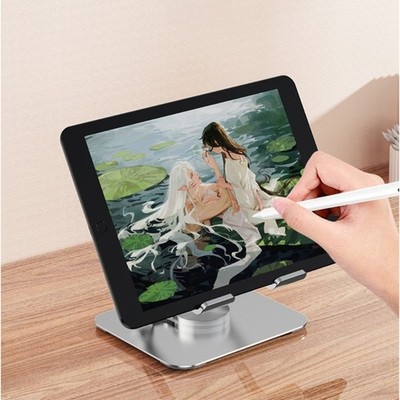 Ergonomic Aluminum Tablets Stand 360 Rotate Motion for Phone Tablets Models