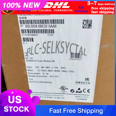 New Siemens 6SL3224-0BE37-5AA0 6SL32240BE375AA0 G120 PM240 Power Module