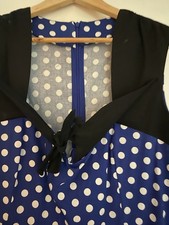 Polka Dot 50/60’s Rock and Roll Dress Size L UK