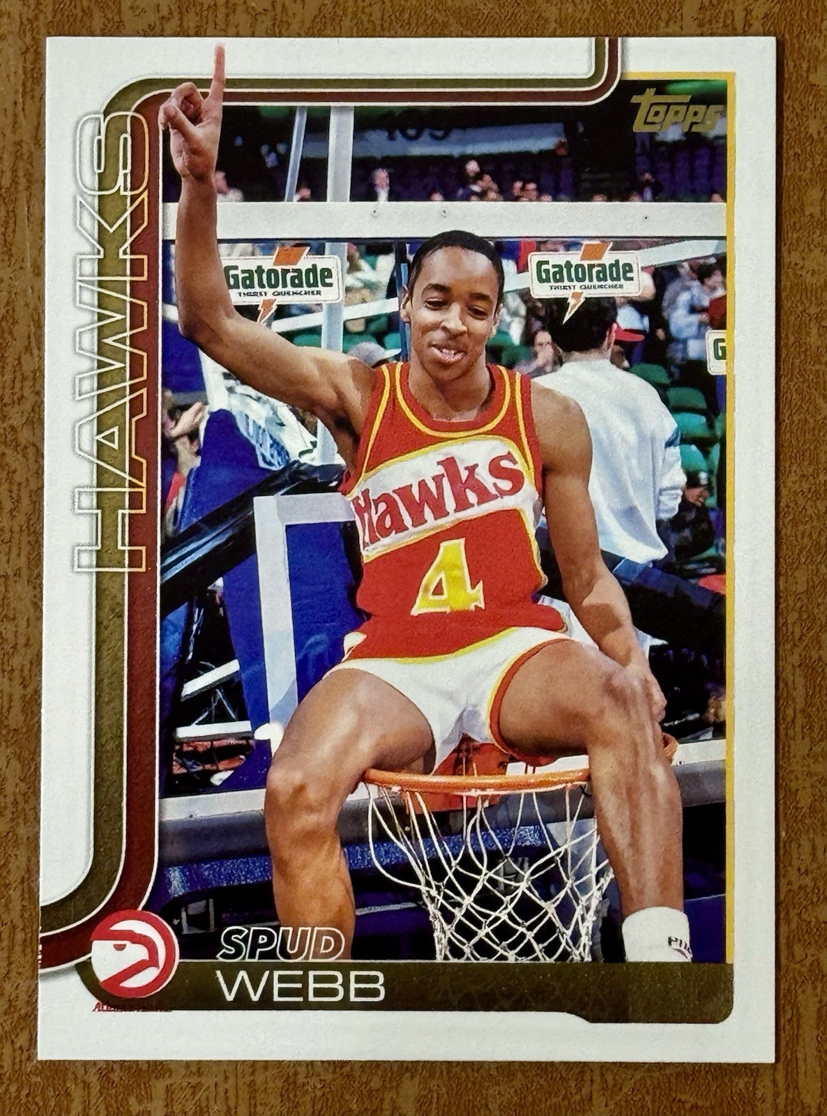 SPUD WEBB 2025 Topps Golden Mirror DUNK CONTEST SSP #266 - ATLANTA HAWKS!