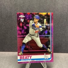 2019 Topps Chrome Update #34 Matthew Beaty Rookie Pink Refractor