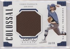 2019 Panini National Treasures Rookie Colossal Materials 38/99 Chris Paddack z4k