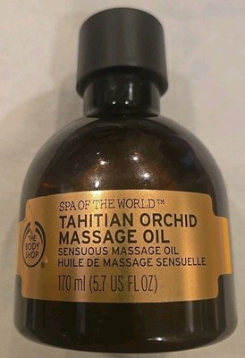 THE BODY SHOP Spa of the World Tahitian Orchid Sensuous Massage Oil 5.7 oz NEW 