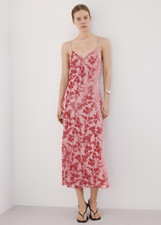 NWT mango Devoré floral dress