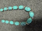 Vintage Coro Faux Turquoise Cabochon Thermostat Necklace Chocker 1950 1960 — photo 2