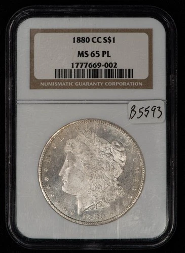1880/79-CC $1 Morgan Silver Dollar Proof-Like - NGC MS 65 PL - B5593