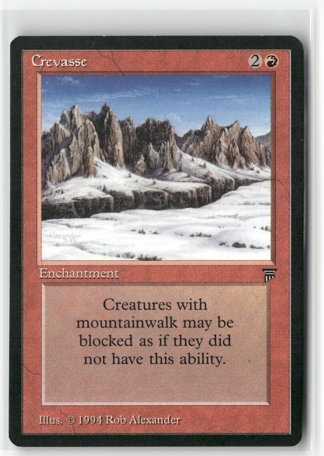 Crevasse Uncommon Legends Magic: The Gathering Near Mint