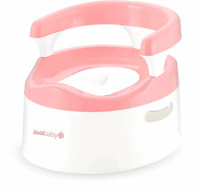Joolbaby Potty Chair w/ Handles, Splash Guard, Lid  Slide-Out Drawer Pink