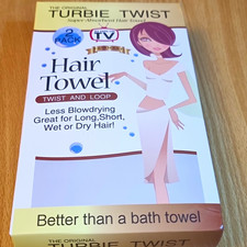 Turbie Twist Super Absorbent Twist & Loop Microfibre Hair Towels 2 Pack