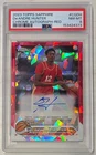 2023-24 Topps Chrome Sapphire De'Andre Hunter Autograph Red #d 5/5 PSA 8