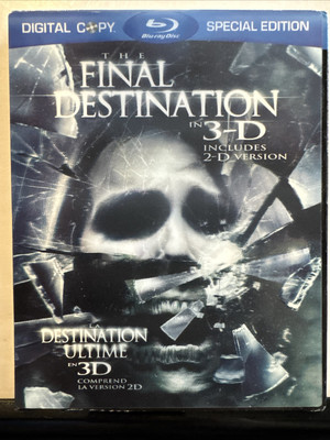 The Final Destination 2009 2-Discs 3D Horror Thriller Rare OOP 3D Bluray