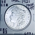 1921 BU GEM MORGAN SILVER DOLLAR UNC MS+++ U.S. MINT RARE COIN 6991