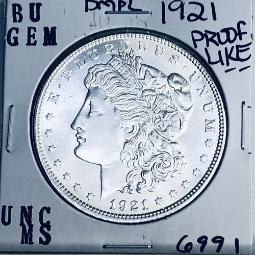 1921 BU GEM MORGAN SILVER DOLLAR UNC MS+++ U.S. MINT RARE COIN 6991