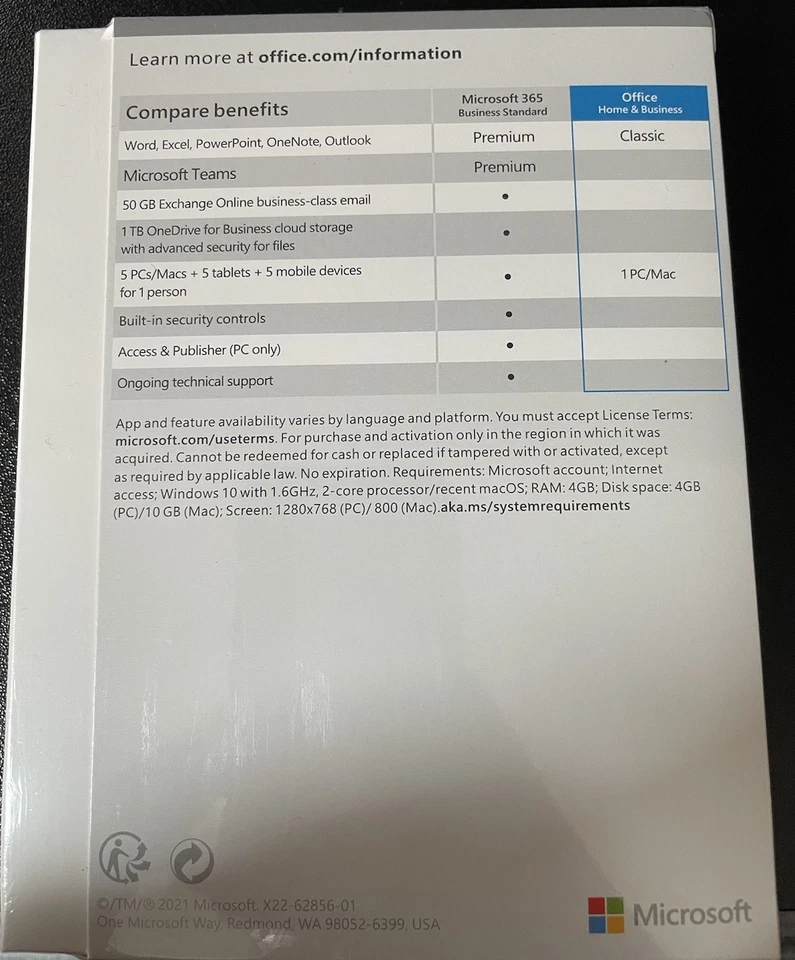 Microsoft Office Home & Business 2021 for MAC Only| Brand New | Sealed - Image 3 of 4