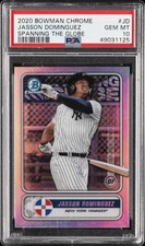 2020 BOWMAN CHROME SPANNING THE GLOBE #JD JASSON DOMINGUEZ PSA 10