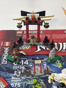 Lego 70734 Ninjago Master Wu Dragon complete assembled used pls read w box
