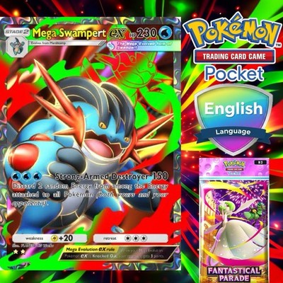 Pokemon TCG Pocket - Mega Swampert EX from FANTASTICAL PARADE | eBay