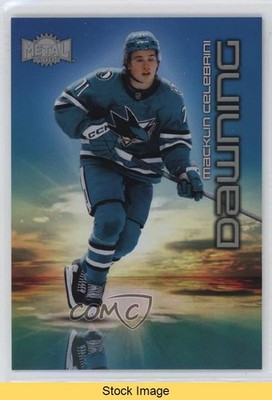 2024-25 Skybox Metal Universe Dawning Macklin Celebrini #2DW Rookie RC READ 08t3