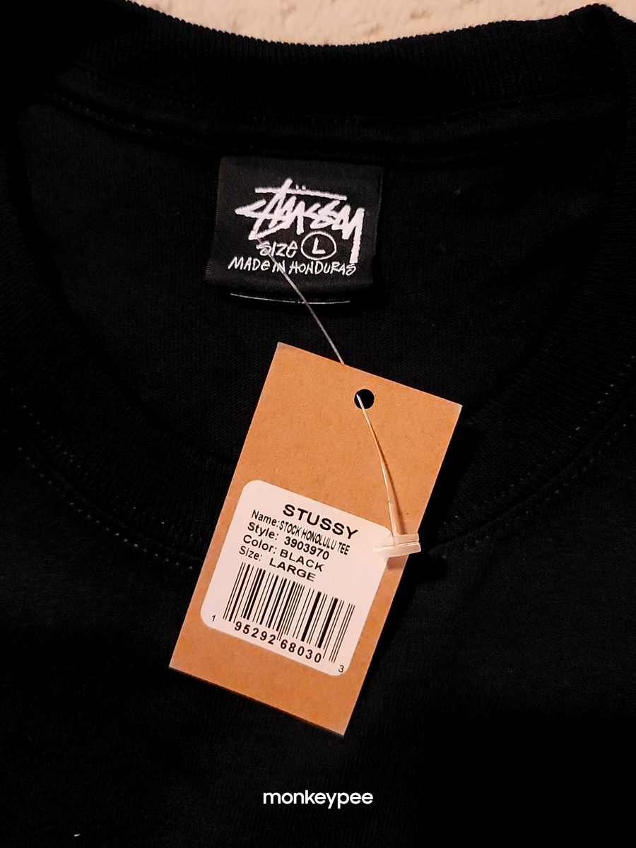 NWT STUSSY HONOLULU Hawaii Chapter Tee Limited BLACK T-SHIRT, L | eBay