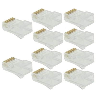 10x RJ50 Keystone CAT5 Ethernet Network Module Plug Wall - Image 1 of 4