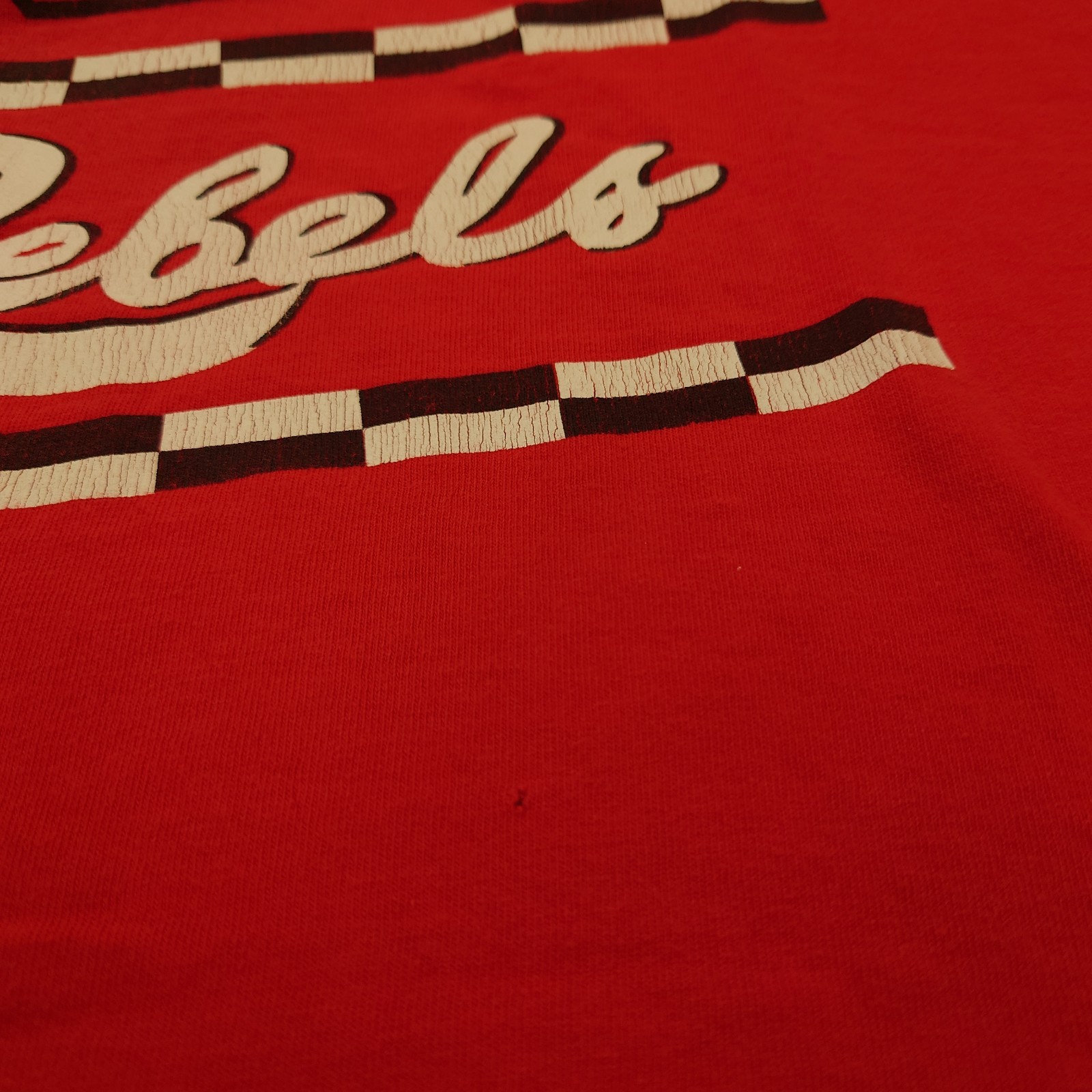 VINTAGE 90s UNLV University of Las Vegas Rebels T Shirt Boxy Medium USA Made