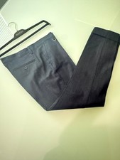 Authentic Gucci Women’s Dress Pants Size 42 IT Navy Blue Tailored Slacks Italy