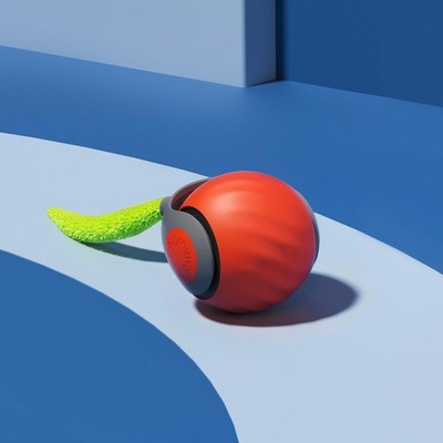 Petgravity Speedy Sprint Ball Toy for Cat Type-C Rechargeable Orange 