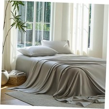 DOZ Sheet Set, 100 Viscose derived from Queen - 4 Piece With Top Sheet Dove