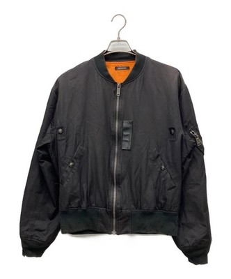CHRISTIAN DADA MA-1 jacket Size: 52 Black CDM-18S-0109A Men