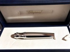 Chopard x Stipula Limited Edition Fountain Pen Silver Line 18K Gold Nib Used