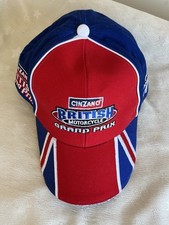 Vintage 2003 Cinzano British Motorcycle Grand Prix Cap Donington Park Union Jack