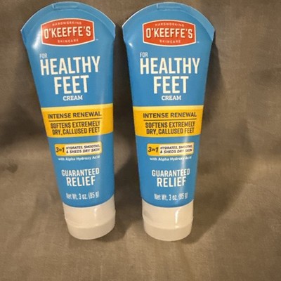 Lot Of 2 - O' Keeffe's For Healthy Feet Cream 3oz Ea New & Sealed