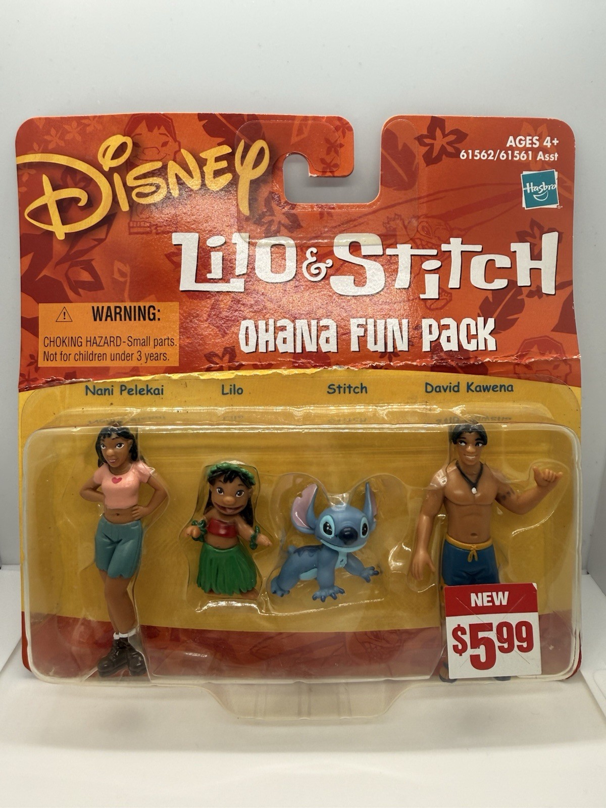 Hasbro Disney Lilo & Stitch Ohana Fun Pack Figure Set Lilo Stitch Nani 2002