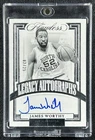JAMES WORTHY 2022-23 PANINI FLAWLESS COLLEGIATE #LA-JWO LEGACY AUTO 2/25