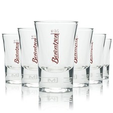 6x Berentzen Likör Glas Shot 2cl Schnaps Gläser Stamper Kurze Pinnchen Gastro