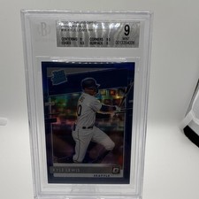 2020 Panini Donruss Optic Pandora Blue Kyle Lewis #56 RR BGS 9/99 Mariners